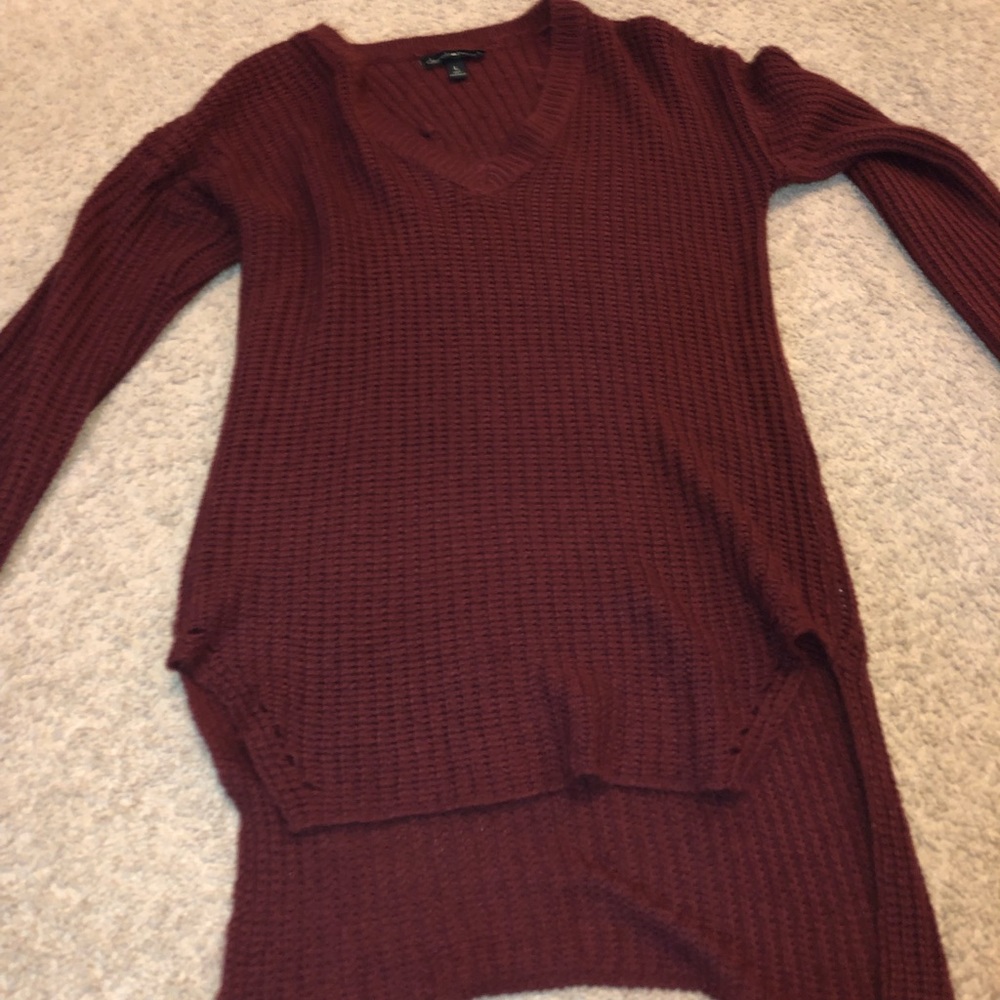 Burgundy sweater